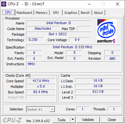 screenshot of CPU-Z validation for Dump [01wccf] - Submitted by  GTm  - 2024-04-16 21:22:04