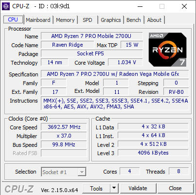 screenshot of CPU-Z validation for Dump [03k9d1] - Submitted by  Anonymous  - 2025-04-05 12:59:49