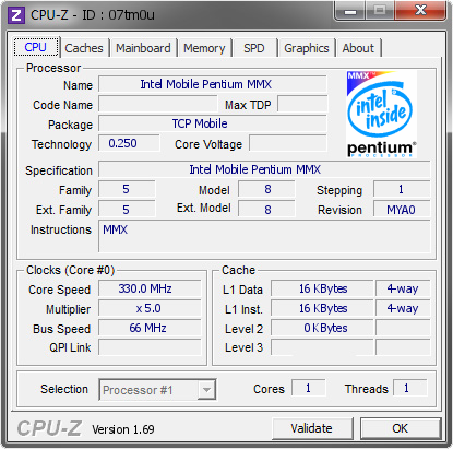 screenshot of CPU-Z validation for Dump [07tm0u] - Submitted by  Lupino.86  - 2014-06-19 18:06:31
