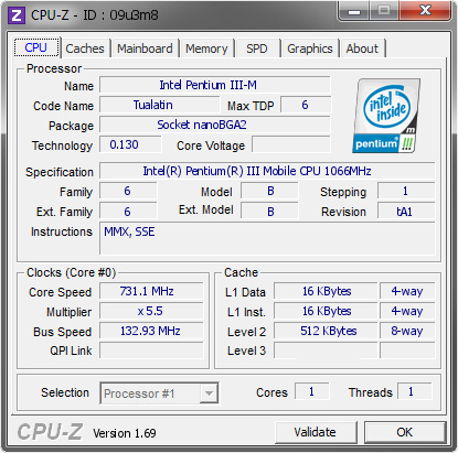 screenshot of CPU-Z validation for Dump [09u3m8] - Submitted by  XXX-82FBD2D11BA  - 2014-05-11 04:05:11