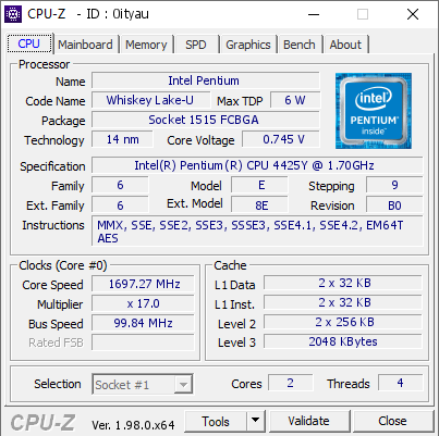 screenshot of CPU-Z validation for Dump [0ityau] - Submitted by  JUAN-MANUEL  - 2021-12-19 11:02:23