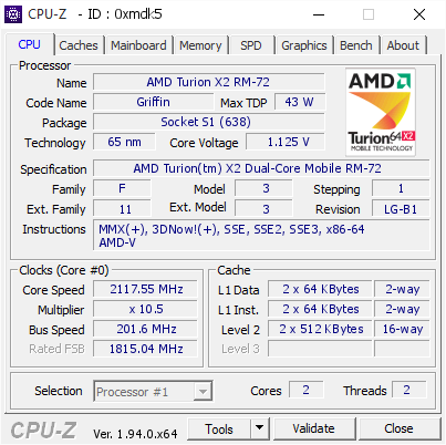 screenshot of CPU-Z validation for Dump [0xmdk5] - Submitted by  ACER-BILGISAYAR  - 2020-11-20 01:37:51