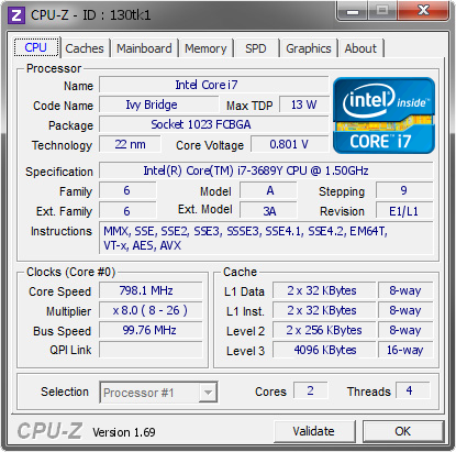 screenshot of CPU-Z validation for Dump [130tk1] - Submitted by  SAM  - 2014-05-11 10:05:11