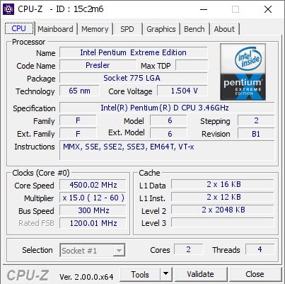 screenshot of CPU-Z validation for Dump [15c2m6] - Submitted by  DESKTOP-EQR0FEQ  - 2022-06-06 12:29:00