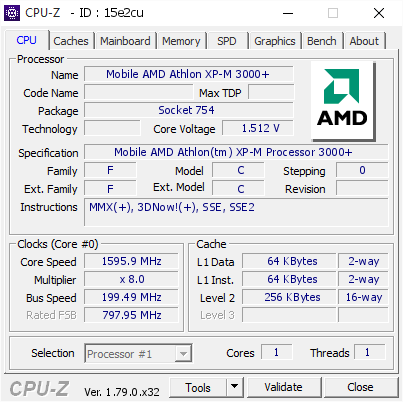 screenshot of CPU-Z validation for Dump [15e2cu] - Submitted by  ADMIN-ПК  - 2017-07-10 19:44:55