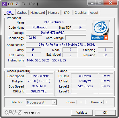 screenshot of CPU-Z validation for Dump [19lc1j] - Submitted by  PC-20140625RRBF  - 2015-02-25 09:02:41