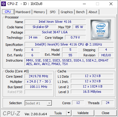 screenshot of CPU-Z validation for Dump [1b02u8] - Submitted by  MDB-S01  - 2022-03-14 10:17:54