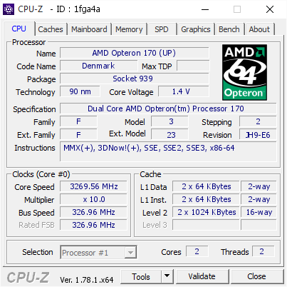 screenshot of CPU-Z validation for Dump [1fga4a] - Submitted by  ige007x2  - 2017-01-17 13:25:35