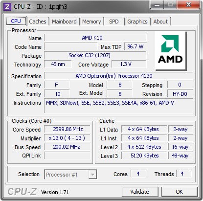 screenshot of CPU-Z validation for Dump [1pqfh3] - Submitted by  GAMING  - 2014-11-19 02:11:47