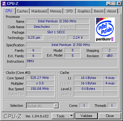 screenshot of CPU-Z validation for Dump [1sfts9] - Submitted by  Nevada789  - 2023-06-27 03:41:42