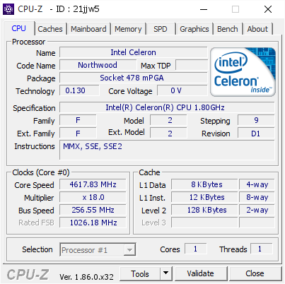 screenshot of CPU-Z validation for Dump [21jjw5] - Submitted by  TerraRaptor  - 2018-09-07 20:03:57