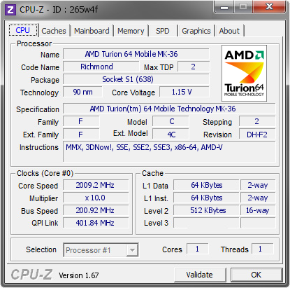 screenshot of CPU-Z validation for Dump [265w4f] - Submitted by  ANDREAS  - 2013-11-20 20:11:48