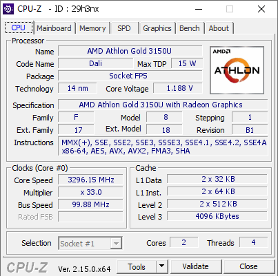 screenshot of CPU-Z validation for Dump [29h3nx] - Submitted by  DESKTOP-H4M1VVS  - 2025-06-19 01:51:26