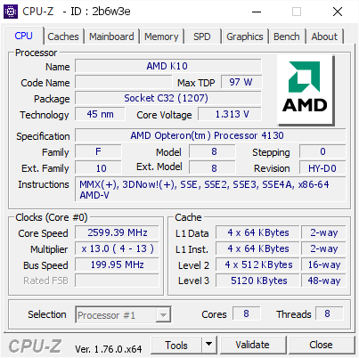 screenshot of CPU-Z validation for Dump [2b6w3e] - Submitted by  CENTURION-III  - 2016-05-27 04:07:37