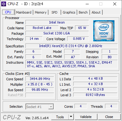 screenshot of CPU-Z validation for Dump [2cp2z4] - Submitted by  GROSSRECHNER  - 2023-04-27 17:02:00