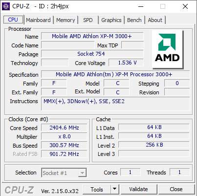 screenshot of CPU-Z validation for Dump [2h4jpx] - Submitted by  Max1024, Belarus Extreme Team  - 2025-09-28 19:15:39