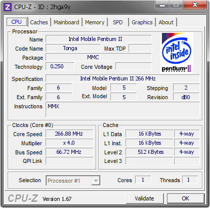 screenshot of CPU-Z validation for Dump [2hga9y] - Submitted by  Klaus Wolf  - 2013-10-22 19:10:12