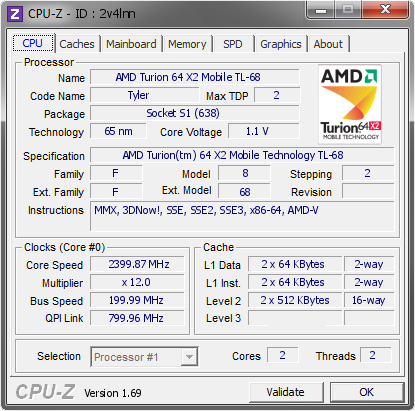 screenshot of CPU-Z validation for Dump [2v4lnn] - Submitted by  DT170  - 2014-03-30 09:03:16