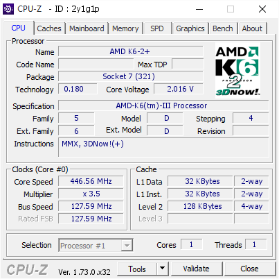 screenshot of CPU-Z validation for Dump [2y1g1p] - Submitted by  Gumanoid  - 2015-08-24 22:40:05