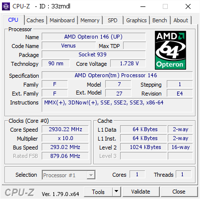 screenshot of CPU-Z validation for Dump [33zmdl] - Submitted by  MykolayZack  - 2017-05-06 13:36:32