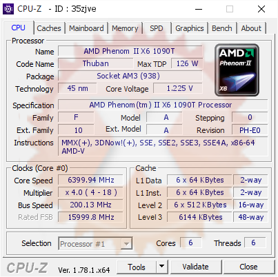 screenshot of CPU-Z validation for Dump [35zjve] - Submitted by  DESKTOP-7BT84PK  - 2017-01-13 05:03:49