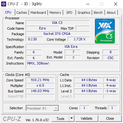 screenshot of CPU-Z validation for Dump [3g0itz] - Submitted by  StingerYar  - 2016-08-17 09:17:40