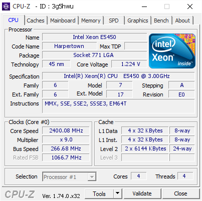screenshot of CPU-Z validation for Dump [3g5hwu] - Submitted by  OWNER-PC  - 2015-11-03 04:52:45