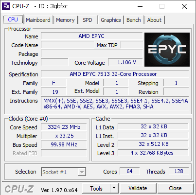 screenshot of CPU-Z validation for Dump [3gbfxc] - Submitted by  Anonymous  - 2021-09-04 05:26:55