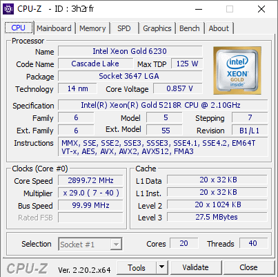 screenshot of CPU-Z validation for Dump [3h2rfr] - Submitted by  SL50209  - 2026-07-07 16:37:14