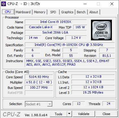screenshot of CPU-Z validation for Dump [3icf2v] - Submitted by  DESKTOP-GVBD9BR  - 2021-11-08 02:30:09