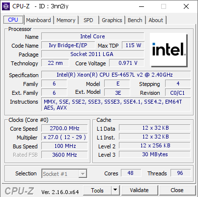 screenshot of CPU-Z validation for Dump [3nn2iy] - Submitted by  OKHO_XXL  - 2026-04-30 16:27:17