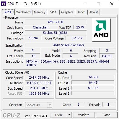 screenshot of CPU-Z validation for Dump [3p5dce] - Submitted by  Anonymous  - 2021-10-19 15:50:59