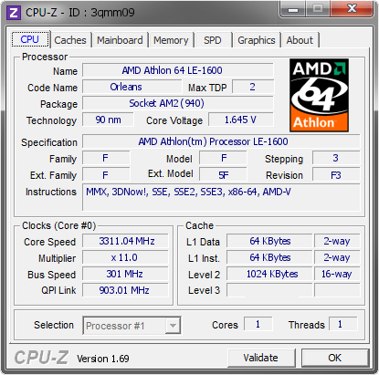 screenshot of CPU-Z validation for Dump [3qmm09] - Submitted by  John May is live!  - 2014-04-22 00:04:15