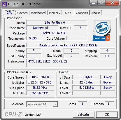screenshot of CPU-Z validation for Dump [42775c] - Submitted by  LAPTOP2  - 2013-11-17 21:11:05