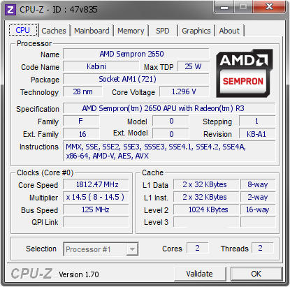 screenshot of CPU-Z validation for Dump [47v835] - Submitted by  Nakassawa-NAS  - 2014-09-18 20:09:02