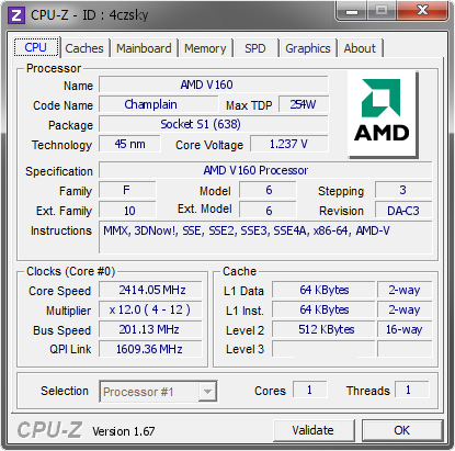 screenshot of CPU-Z validation for Dump [4czsky] - Submitted by  JOHNANDNATASHA  - 2013-12-07 21:12:11