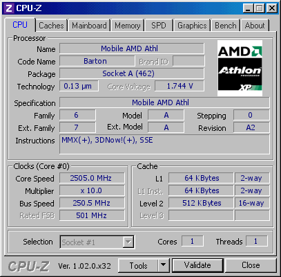 screenshot of CPU-Z validation for Dump [4fj6z0] - Submitted by  Sandman HWL  - 2021-03-25 13:34:51