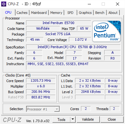screenshot of CPU-Z validation for Dump [4lfjqf] - Submitted by  GAME-EDITION  - 2015-09-11 23:04:52