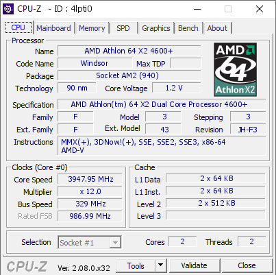 screenshot of CPU-Z validation for Dump [4lpti0] - Submitted by  Ananerbe  - 2024-09-10 17:08:39