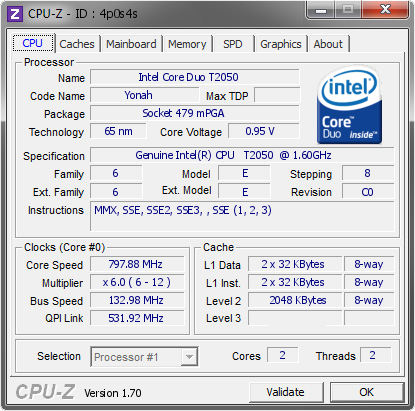 screenshot of CPU-Z validation for Dump [4p0s4s] - Submitted by  gigioracing  - 2014-12-14 18:12:04