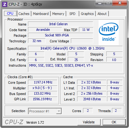 screenshot of CPU-Z validation for Dump [4p6lqv] - Submitted by  7965-F-PAR0048  - 2015-04-15 04:04:39