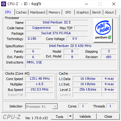screenshot of CPU-Z validation for Dump [4qqj5i] - Submitted by  TerraRaptor  - 2015-10-11 21:19:04