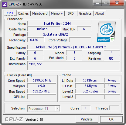 screenshot of CPU-Z validation for Dump [4v7936] - Submitted by  PC-201011161428  - 2014-02-24 14:02:51
