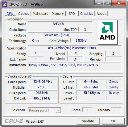 screenshot of CPU-Z validation for Dump [4v9ey5] - Submitted by  knopflerbruce  - 2013-12-01 00:12:58