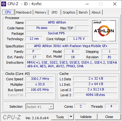 screenshot of CPU-Z validation for Dump [4yxfxc] - Submitted by  DESKTOP-O438SK9  - 2026-01-24 17:17:02