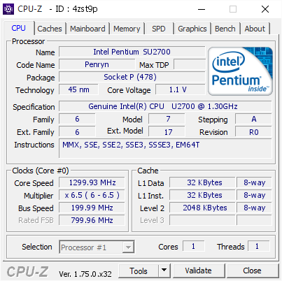 screenshot of CPU-Z validation for Dump [4zst9p] - Submitted by  AIAN  - 2016-02-28 00:39:52