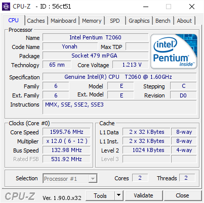 screenshot of CPU-Z validation for Dump [56ct51] - Submitted by  STER7PC  - 2019-11-20 02:59:58