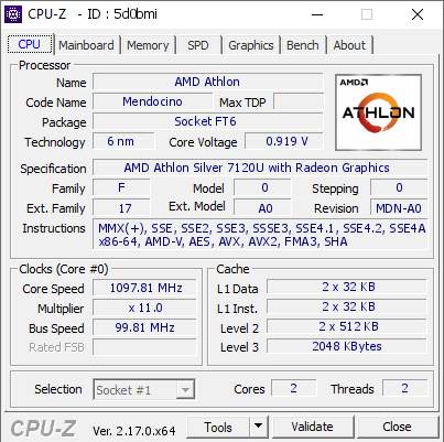 screenshot of CPU-Z validation for Dump [5d0bmi] - Submitted by  DESKTOP-NI9FDD2  - 2025-11-11 20:09:50