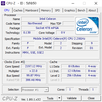 screenshot of CPU-Z validation for Dump [5zhb50] - Submitted by  priscilamylane-PC  - 2017-08-29 22:33:13
