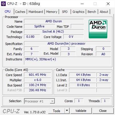 screenshot of CPU-Z validation for Dump [63zbig] - Submitted by  trodas  - 2015-09-26 02:26:00